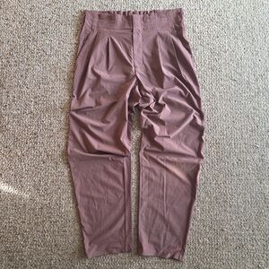Athleta Skyline Pants II High Rise Straight Leg Hiking Pant Taupe Size 10